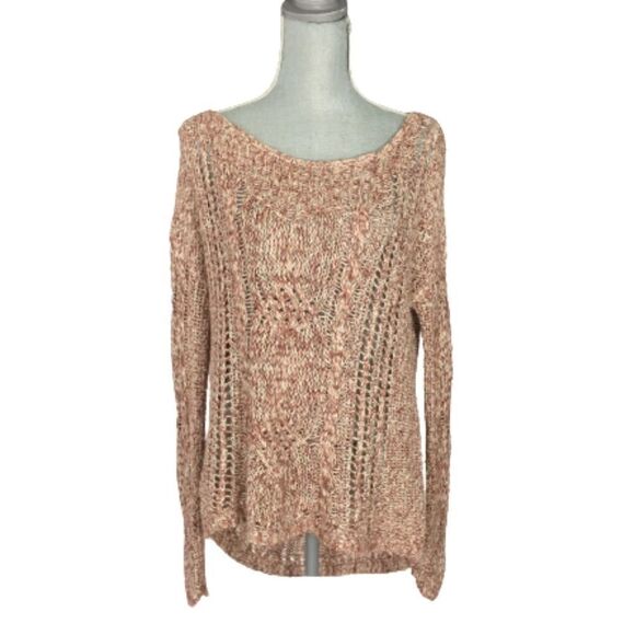 Free People Cotton Blend Loose Knit Sweater Size M - Picture 1 of 3